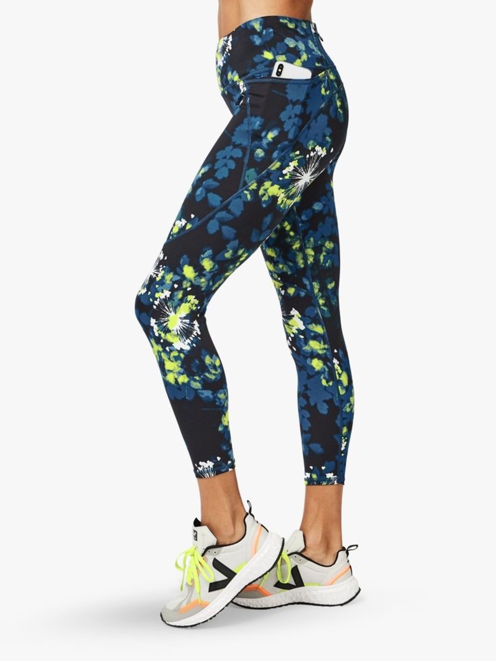 SWEATY BETTY 7/8 Power Workout Leggings Size S Gym Running Pocket Ankle Length